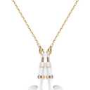 Fashion Magnetic Anti-Lost for Airpod Strap Necklace Lanyard, Neckband for AirPods 3 2 1/ Pro/ Pro 2(Gold Cable Design)