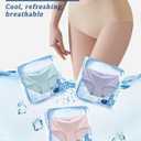 Finihen Teen Girls Underwear Seamless Big Girls Panties No Show Multipack. (13-14 Years, Black Flesh Color)