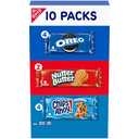 Nabisco Cookie Variety Pack, OREO, Nutter Butter, CHIPS AHOY!, 10 Snack Packs (4 Cookies Per Pack), EXP: 04/06/2026