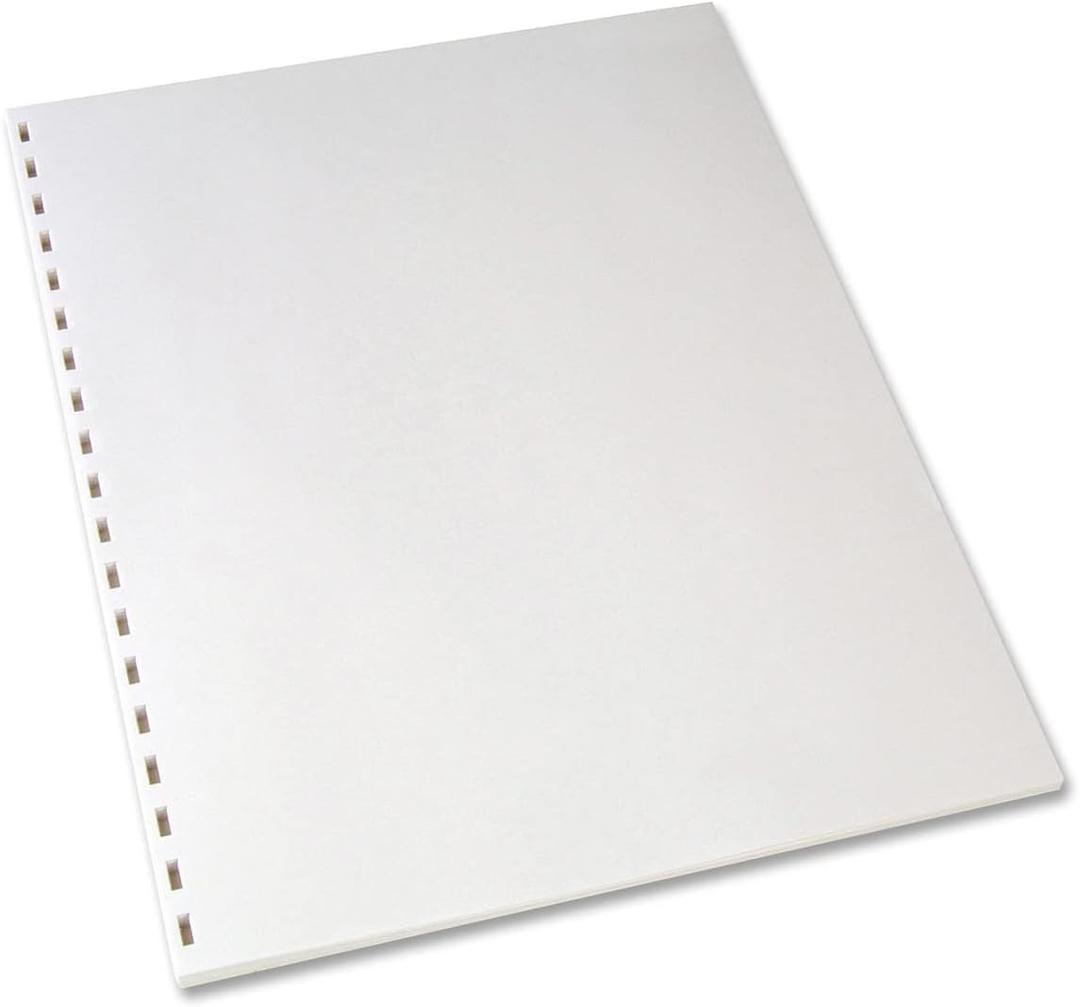 Prepunched Paper Alliance Laser Cut Sheet 19 Hole GBC 8.5 x 11 inch, 20 lb, 92 Bright, 2500 Sheets