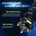 Front Strut Shock Assembly w/Coil Spring for Hyundai Elantra 2007-2010, Replace 172305 172306, Left & Right, 2PCS