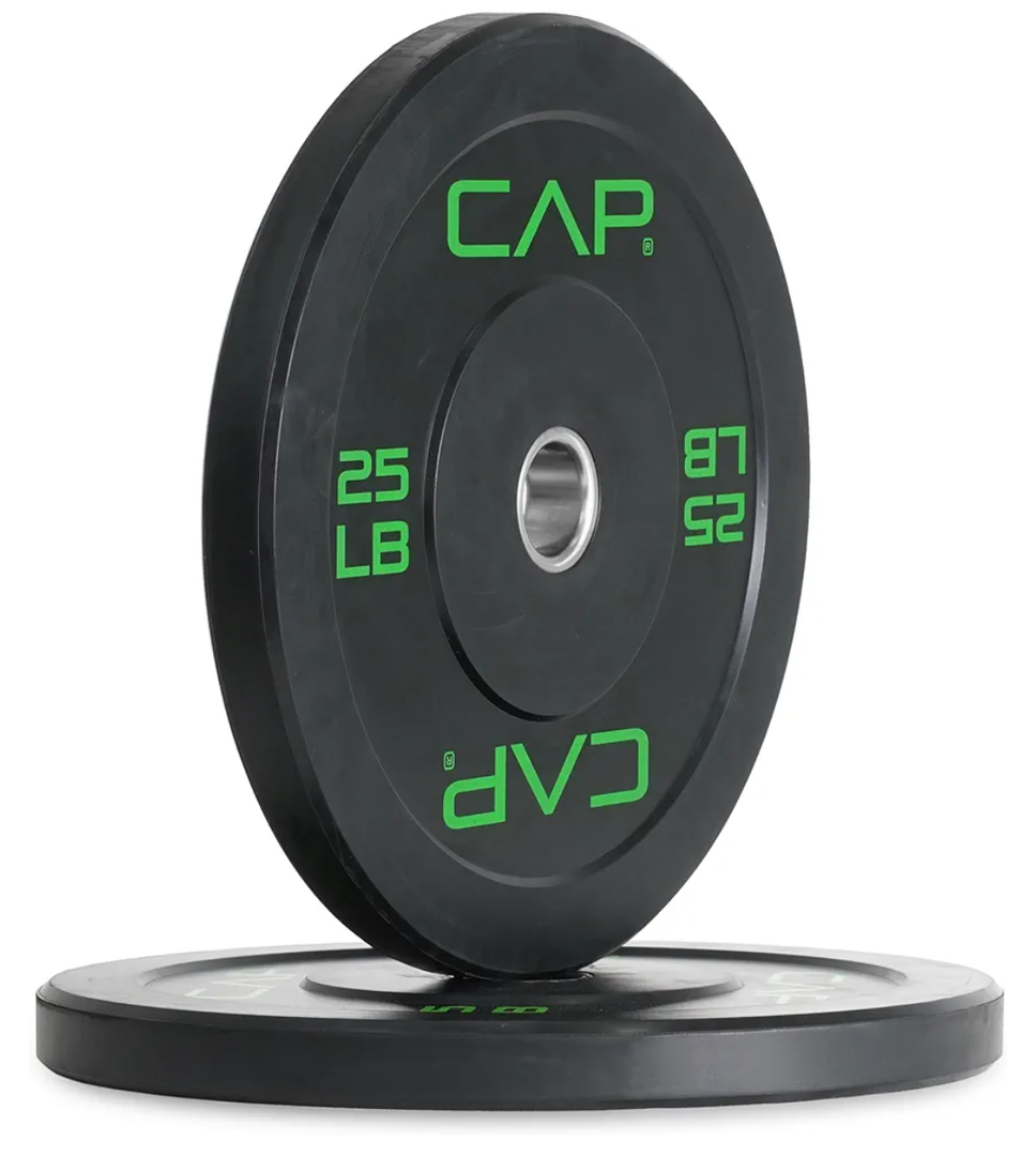 2Pack 25LB CAP Barbell Rubber Olympic Bumper Plate