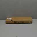 L Shaped Shower Curtain Rod, [24"-47.6"] x [24"-47.6"] Dual-Slide Corner 90 Degree Shower Rod for Bathroom, Bathtub & Outdoor with 12 Hooks & Ceiling Support - Brushed Nickel