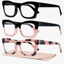 CCVOO Stylish Reading Glasses for Women, Eyeglasses, Blue Light Readers for Women, Computer Eye Glasses, Cheaters 1.5