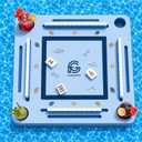 Mahjong Game Board, 31.5" Waterproof Mahjong Tabletop with 4 Cup Holders
2-in-1 Floating Mahjong Table for Pool, Indoor Game Night, Hot Tub and Family Gatherings