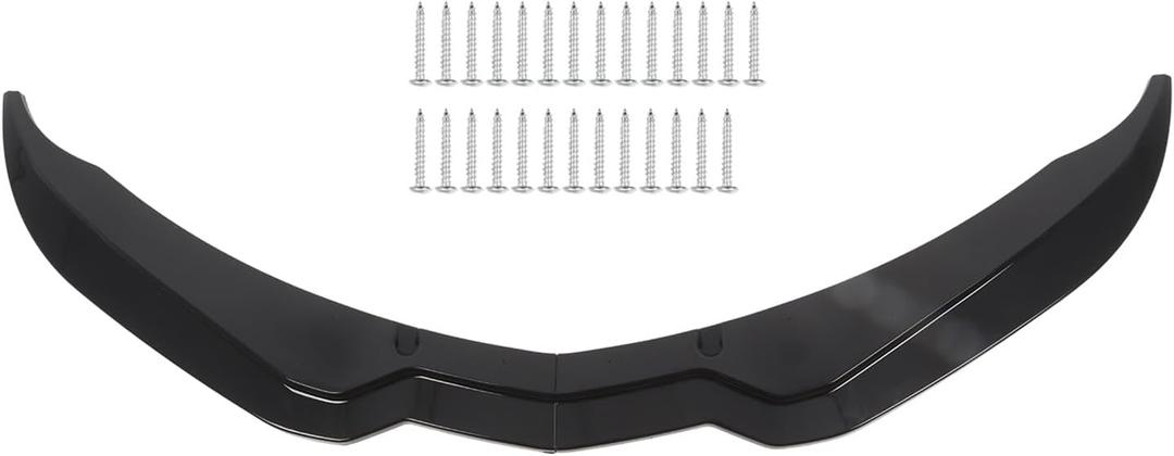 Front Lip Splitter Compatible with 2014-2019 Corvette C7 Stage 2 Bumper Chin Lower Lip Diffuser Spoiler Glossy Black 2PCS