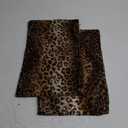 CARRIE HOME Soft Plush Leopard Print Faux Fur Lumbar Pillow Covers for Home Couch Sofa (Set of 2, 12x20 inch)