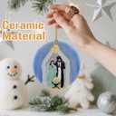 2 x Nativity Scene Christmas Ornament, Jesus Birth Christmas Ornament, Holy Family Decoration, Religious Holiday Decor | Gifts for Christian, Gifts for Religious Women - Style D