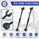 2 PCS Rear Lower Rearward Control Arms Rod Link Suspension Kit Replacement For 2002-2011 Toyota Camry 2001-2003 Highlander 2005-2012 Avalon 2002-2003 Lexus ES300