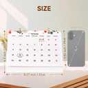 Desk Calendar, Weekly Page, Planner Notepad with Daily Schedule, 54 Sheets for 2026, Memo, One Poem One Day, Tabletop Use, Classy For Christmas or New Year