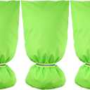 3 Pack Green Outdoor Faucet Covers for Winter Insulated Freeze Protection 27.9" x 14.9" Hose Bib Covers for Winter Reusable Thicker Waterproof Insulated Spigot Cover with Reflective Strips