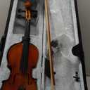 3/4 Violin Set, Solid Wood Fiddle for Adults Student Beginners Professionals, with Hard Case, Violin Bow, Shoulder Rest, 2 Rosins and Extra String