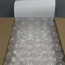 DECADORN Clear Stemless Champagne Flutes Plastic 48 Pack - 9oz Plastic Champagne Glasses - Durable and Sturdy Mimosa Glasses For Parties - Shatterproof, Recyclable, BPA-Free, Smooth Rims.