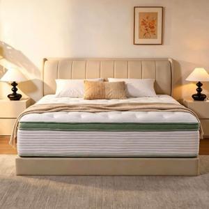 Full Size Mattress,12 Inch Hybrid Full Mattress in a Box with Memory Foam and Pocket Spring for Pressure Relief & Comfort Sleep & Zoned Support, Medium Firm,CertiPUR-US CertiPUR-US Certified