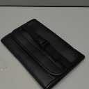 Car Tissue Holder, WHHMK Tissue Box Cover Keep Car Tidy, Premium PU Leather Backseat Napkin Rectangle Organizer, Extra Large Tissue Box Storage in Auto Fits for 100-150 Regular Size Tissues, Black