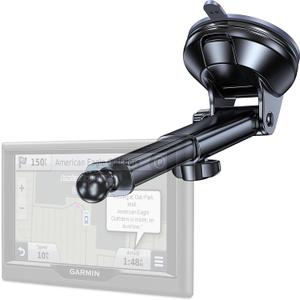 GPS Suction Cup Mount for Garmin GPS MountStrong suctionReplacement GPS Dash Mount 17mm Ball Mount Long Dashboard Windshield Car Holder for Garmin Nuvi Drive Dezl RV Driveassist,GPS Holder for Truck (Black)