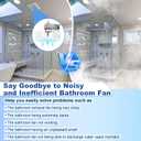 S0504B000 Bathroom Fan Motor Replacement Compatible with Broan Nutone769RL, 769RL B Unit, 769RL-R01, 763RLN, 763RL, 763RLN-R01, 769RFT-R01, VF707RCN, VF705RCN Exhaust Fan Motor 70 CFM