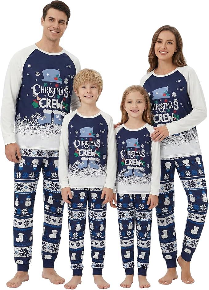 VS&LLWQ Christmas Family Matching Pajamas Set, Bestselling Christmas Pajamas, Matching Family Pjs Xmas Jammies Sleepwear Baby 9-12 M
