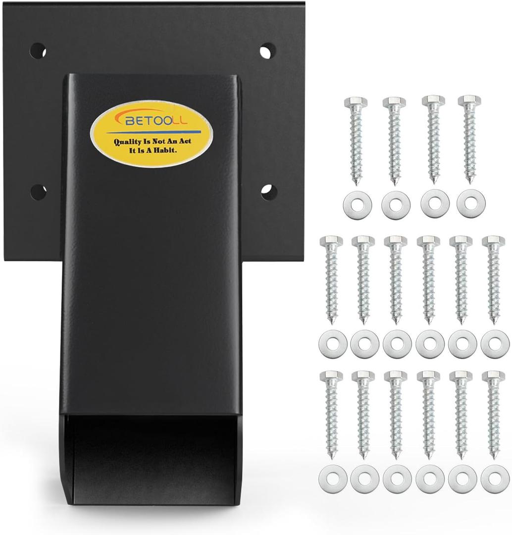 BETOOLL 90 A-Frame Middle Swing Set Brackets, Heavy Duty Steel DIY Swing Set - Includes Mounting Hardware, Ideal for Indoor and Outdoor Playgrounds (1 Middle Brackets-Black)