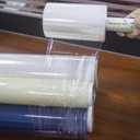 Clear Stretch Wrap 6"1000' Plastic Wrap Roll for Moving Shipping Wrap,Industrial Strength Shrink Packing Wrap Heavy Duty Stretch Film with Handle