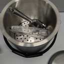 3L Ice Bucket with Silicone Lid, Scoop, Tongs & Strainer, Stainless Steel Double Wall Insulated Ice Buckets for Parties & Cocktail Bar, Outdoor Champagne Ice Container Bin, Navy