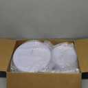 WDF 200pcs White Plastic Plates Disposable - Heavy Duty Plastic Plates for Party - Include 100 x 10 Dinner Plate and 100 x 7 Dessert/Cake Plate - Ideal for Weddings/Parties/Events