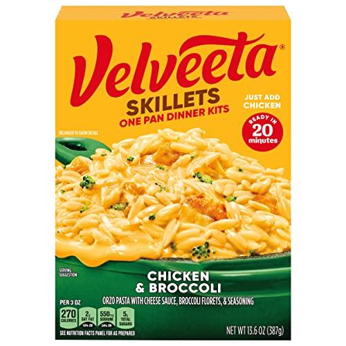 Velveeta Skillets Cheesy Chicken & Broccoli Dinner Kits (13.6 oz Boxes, Pack of 1) BB 9/24/25