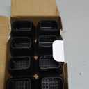 8PCS Felt Chair Leg Floor Protectors Rectangular Chair Leg Caps for Bed Chair Furniture Leg Protectors, Black Bar Stool Floor Protectors for Hardwood Floors, Fit Length 1.3"-1.7", Width 0.9"-1.2"