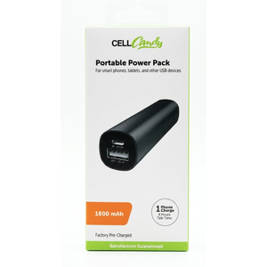 NEW Cell Candy Portable Power Pack Smartphone 1800 mAh USB ...