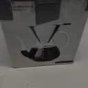 T-mark Pour Over Coffee Maker with Reusable Double-layer Stainless Steel Filter, 600ml/20oz BPA-Free Glass Coffee Carafe, Glass Coffee Maker, Coffee Dripper Brewer