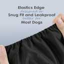 wegreeco Washable Dog Diapers - Washable Male Dog Belly Wrap - Pack of 3 - (Black, X-Small)