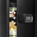 Large Safe Box Fireproof Waterproof, 5.0 Cu Ft Fireproof Safe for Home with Electronic Keypad and Key, Personal Safety Box for Home Documents Firearm Medicine Money Valuables