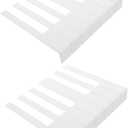 SUPVOX 52Pcs piano white piano key caps key veneers board new s board board accessories tops matte Instrument supplies Acrylic