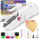 Handheld Sewing Machine, Quick Electric Mini Sewing Machine, Hand Sewing Machine Easy to Use for Beginners and Adults, Hand Held Sewing Device Fast Stitch Suitable for DIY Home Travel