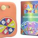 2 x 6 Games in 1 Spinner Toys for Party Rock Paper Scissors Kids Fun Christmas Toys White Elephant Gifts Party Game Fidget Toys for Teen Adult(Orange)