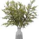 Giegxin 3 Pcs 30 Inch Artificial Juniper Berries Stems Christmas Cedar Branches with Pinecones Faux Cedar Picks Juniper Pine Branch Real Touch Greenery Stem for Vase Wreath DIY Winter Holiday Garland