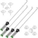 Washer Suspension Rod Kit fit for Maytag Bravos MCT MVWC565FW2 MVWX655DW1 MVWX655DW2 MVWX655DW0 MVWC555DW1 MVW4505MW1 MVW4505MW2 MVW5035MW0 MVW5035MW2 MVW5430MW0 MVWC555DW0 MVWC565FW1 prime&swift