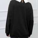 LilyCoco Women Polo Sweatshirt Graphic Pockets Lightweight Sweatshirts Black Medium (Black, M)