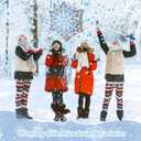 Shappy Winter Piata Snowflake christmas Piata with Blindfold Bat Confetti 13 x 14.5 Inch Snowflake Pull String for Christmas Winter Theme Birthday Party Game Decorations Supply