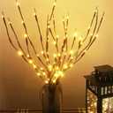 AMARS 3pcs Lighted Artificial LED Branch Lights with Timer Battery Operated Fairy Spirit Decorative Twig Tree Decorations for Home Living Room Vase Christmas (29inch, Auto 6H ON/18H Off, Warm White)