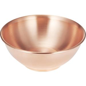 8''Pure Copper Bowl, 99.99% Copper Bowl for Kitchen, Coppers Mixing Bowls for Salad, Egg Beating, Pure Coppers Bowls for Family Friends
