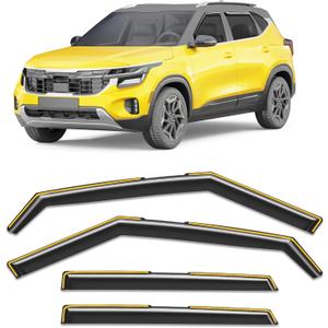 in-Channel Window Visors Rain Guards for Kia Seltos 2021-2026