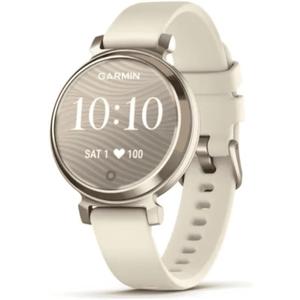 Garmin Lily 2, Small and Stylish Smartwatch, Hidden Display, Patterned Lens, Up to 5 Days Battery Life, Coconut