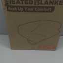 Heated Blanket Electric Blanket Full Size 72''x84'' with 9 Heating Levels, 1-10 Hour Auto Shut Off, Machine Washable, Flannel & Sherpa Soft Warming Blanket for Couch, Bed, Office - Black