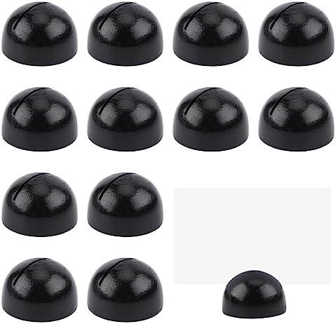 11pcs Round Table Number Stands, Modern Place Card Holders - Table Number Clips for Wedding Reception, Anniversary, Birthday Party Banquet (Black)
