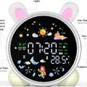 ANALOI Kids Alarm Clock with Night Light, OK to Wake Clock for Kids, Stay in Bed Clock and Sleep Training, Nap Timer Temperature Detect Cute Room Decor, Gift Ideas for Kids Toddler Boy Girl, Rabbit