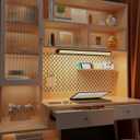 LAMPAOUS LED Under Cabinet Lighting Hardwired,White and RGB Multi Colored Smart Cabinet Lights with Remote App, Alexa and Google Compatible WiFi Blutooth Wireless Undermount Lamp for Kitchen