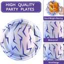 Purple Demon Party Tableware Purple Demon Plates Purple Party Decorative 20 Guests