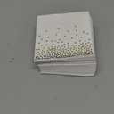 Pack of 120 Gold Foil Guest Napkins White and Golden Polka Dots Disposable Hand Towels Metallic Dinner Paper Napkins for Wedding Baby Bridal Shower Bathroom Party Supplies