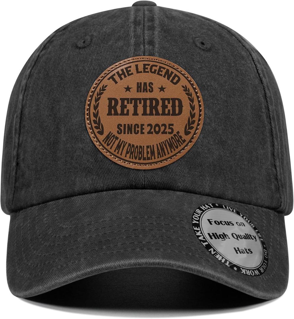 Retirement Gifts for Women Men 2025, Best Personalized Funny Retired Ideas Gifts (01.black)